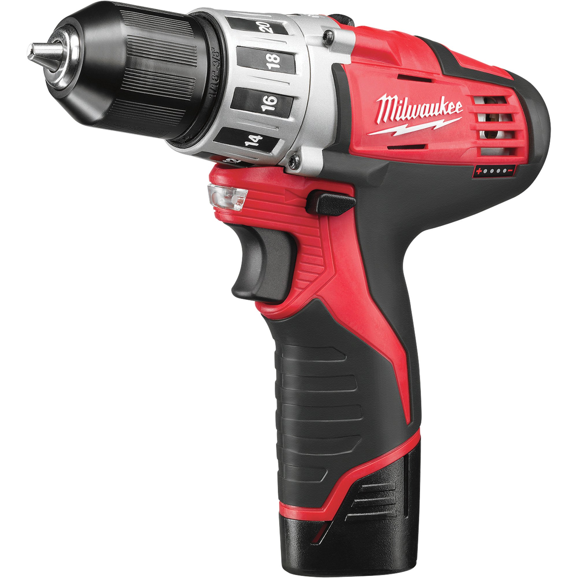 Milwaukee M12 Cordless Drill/Driver — 12 Volt, 3/8in., Model# 2410-22